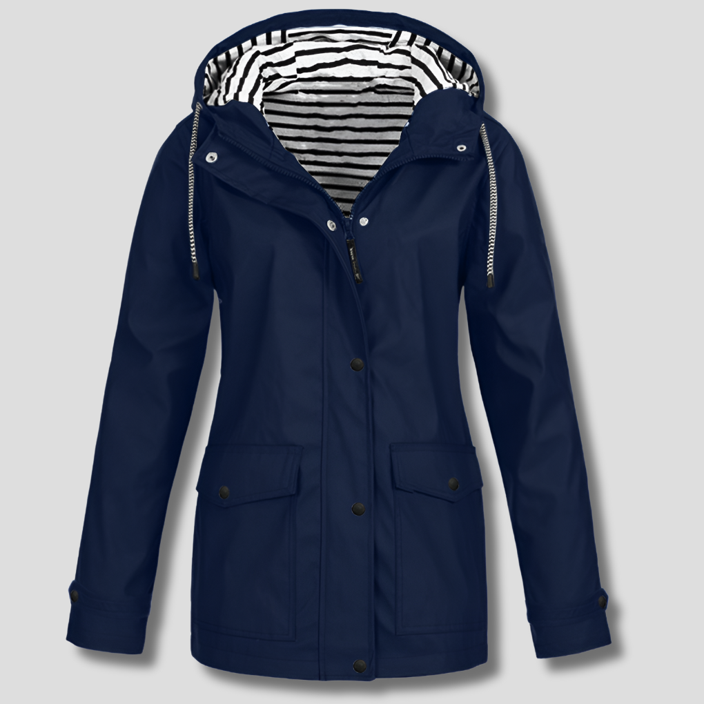 EB | Wasserdichte und Winddichte Kapuzenjacke für Damen