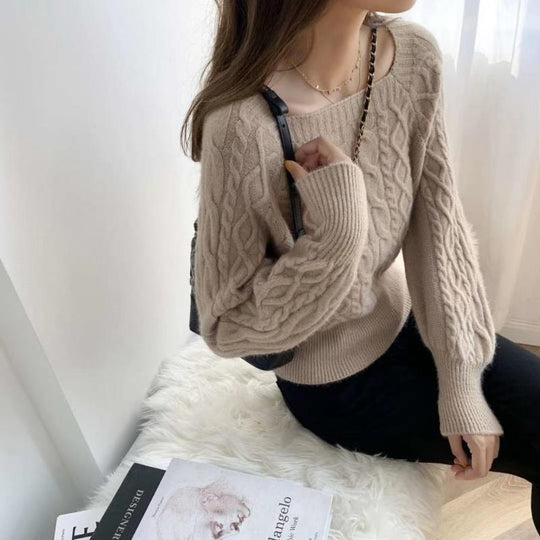 EB | Quadratkragen Pullover