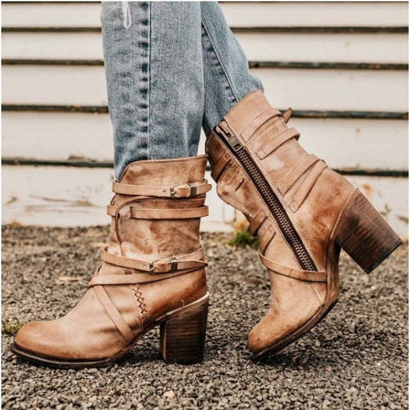 EB | Hochwertige Elegante Lederstiefel