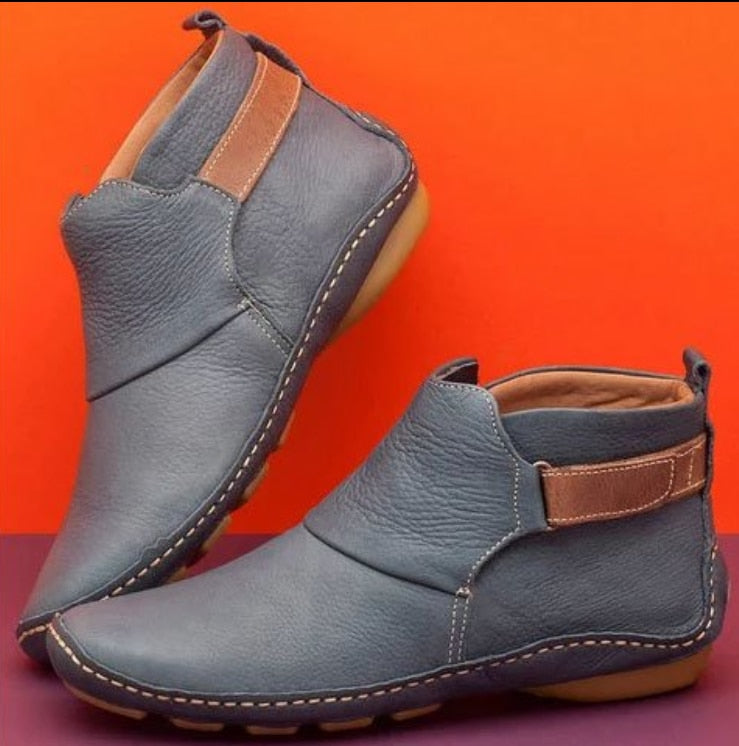 Imitatleder Damen Stiefeletten EB