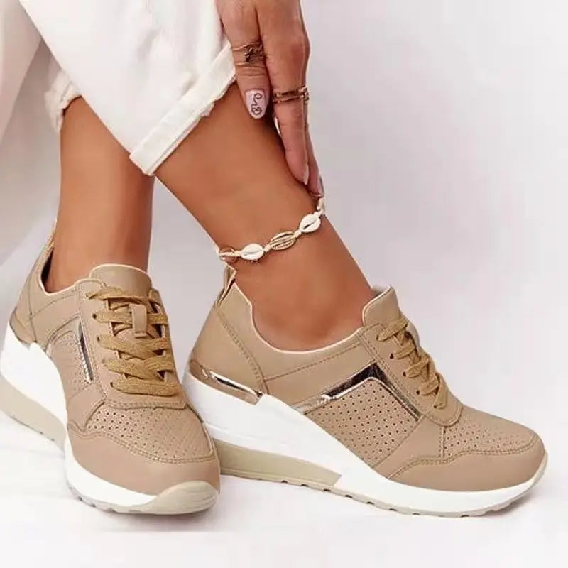 EB | Plattform Sneaker Damen - Leichte Freizeitschuhe