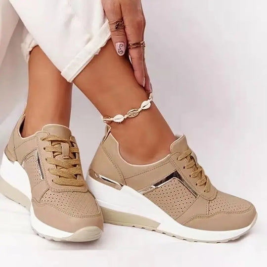 EB | Plattform Sneaker Damen - Leichte Freizeitschuhe