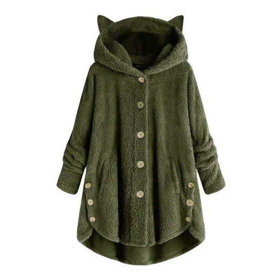 EB | Plüsch Gefütterte Katzenjacke