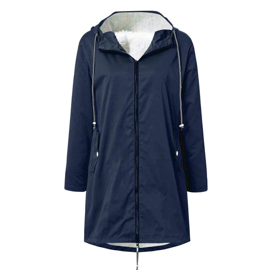 EB | Wasserdichter Fleece-Pullover mit Kapuze für Frauen Perfekt für Herbst Winter