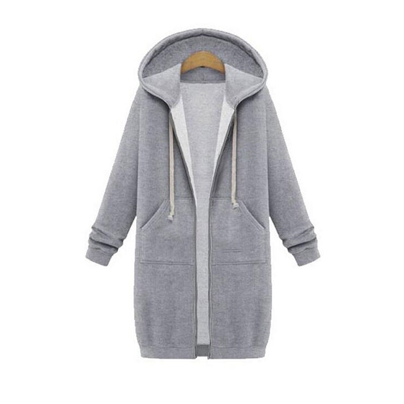 EB | Chic lange Sweatshirtjacke