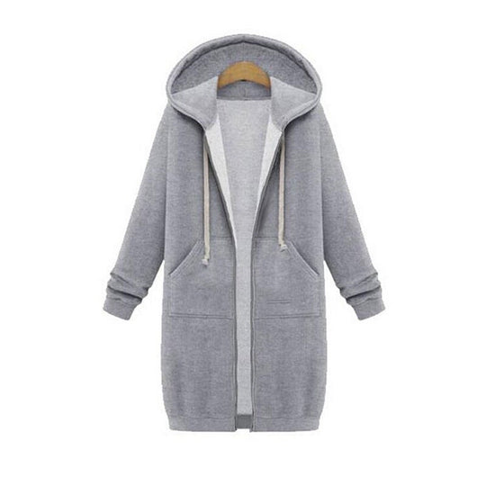 EB | Chic lange Sweatshirtjacke