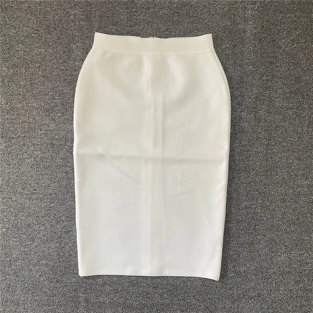 EB | Frauen Neue Rayon Bandage Rock Elegante Bleistiftrock Berühmte Sexy Club Party Kleidung Vintage Vestios