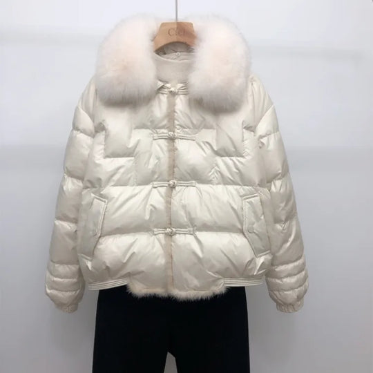 EB | Lockere Pufferjacke - Warm & Vintage
