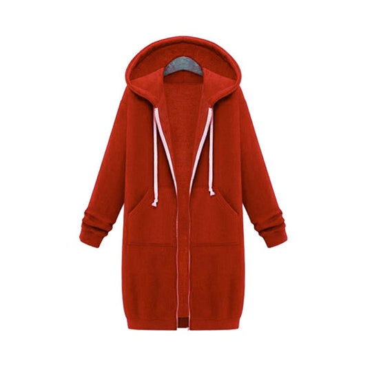 EB | Chic Lange Sweatshirt-Jacke