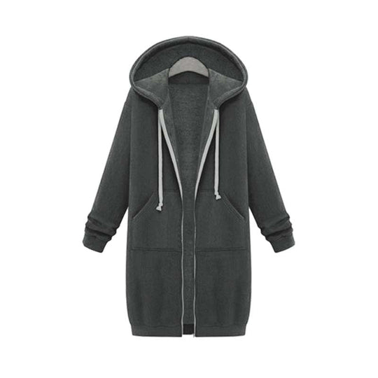 EB | Chic Lange Sweatshirt-Jacke