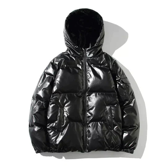 EB - Winddichte metallische Winter-Pufferjacke