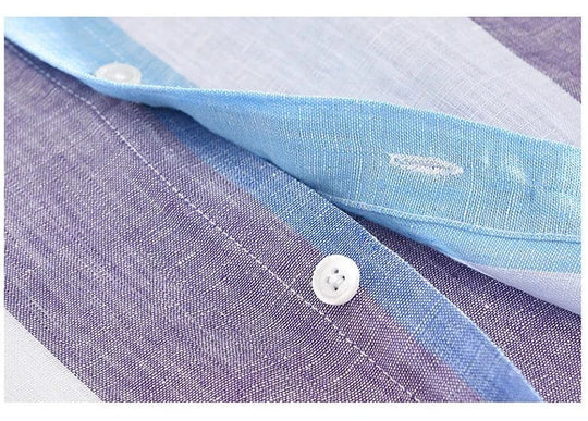 EB | Gestreifte Leichtgewichts-shirt Baumwollmischung Lässiger Stil