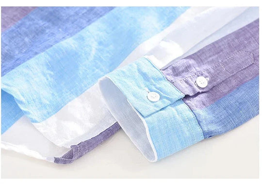 EB | Gestreifte Leichtgewichts-shirt Baumwollmischung Lässiger Stil