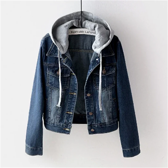 EB | Damenjeans mit Abnehmbarem Kapuze