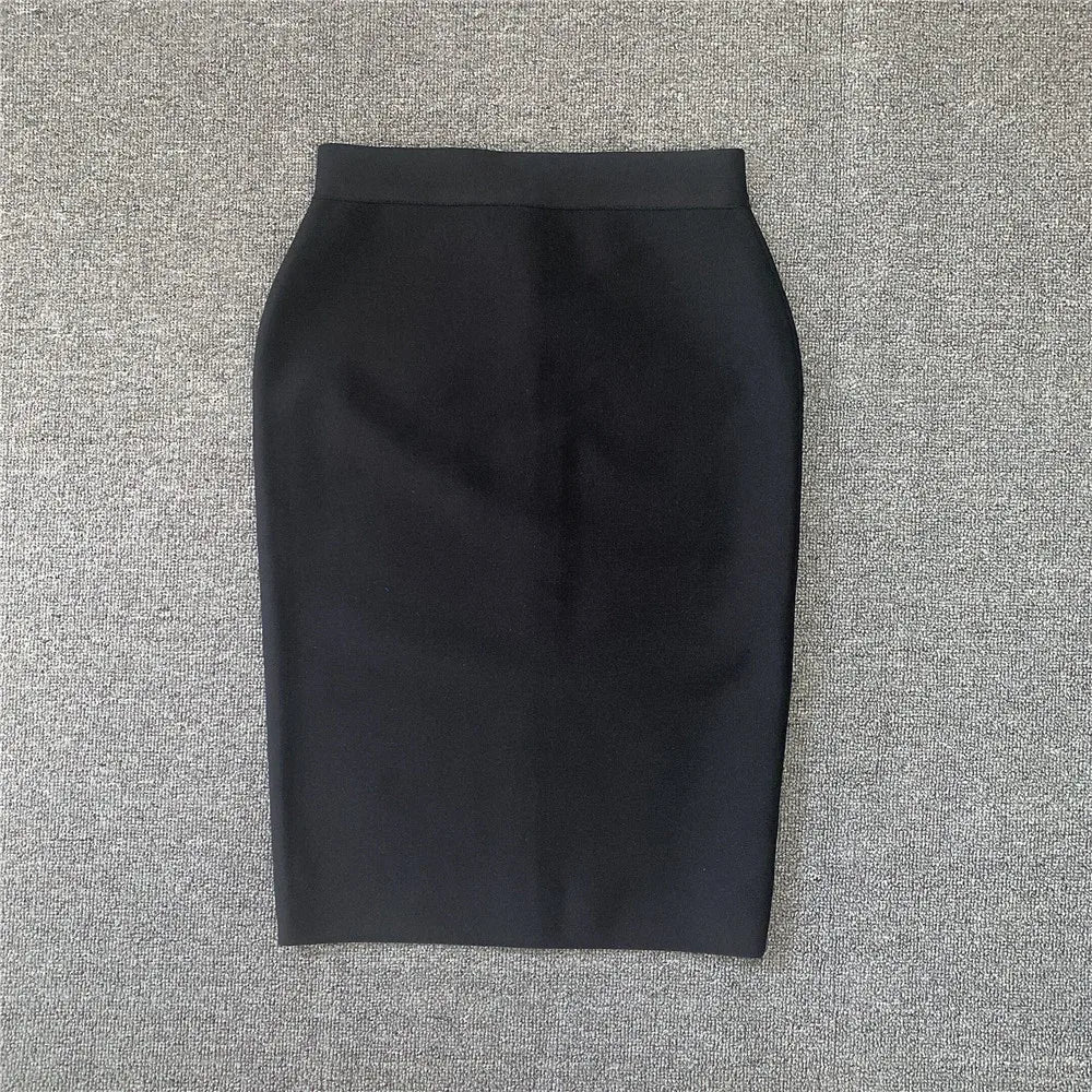 EB | Frauen Neue Rayon Bandage Rock Elegante Bleistiftrock Berühmte Sexy Club Party Kleidung Vintage Vestios