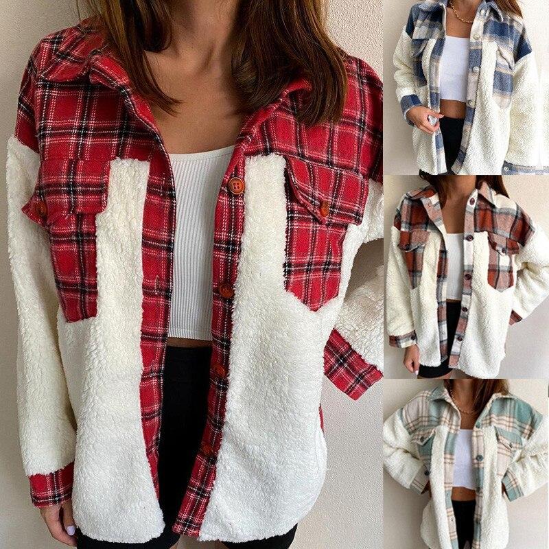 EB | MODACHIC Karierte Lammwolljacke