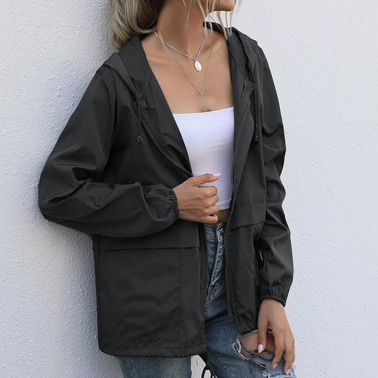 EB | Winddichtes Sommerjacke mit Kapuze für Frauen