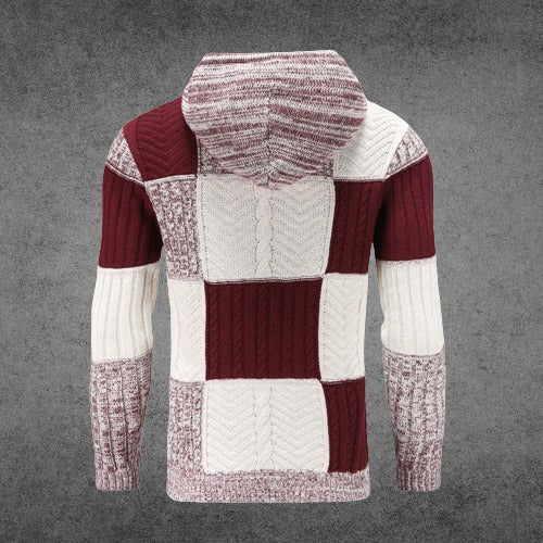 EB | Patchwork Hoodie Baumwollmischung Einzigartiges und Bequemes Design