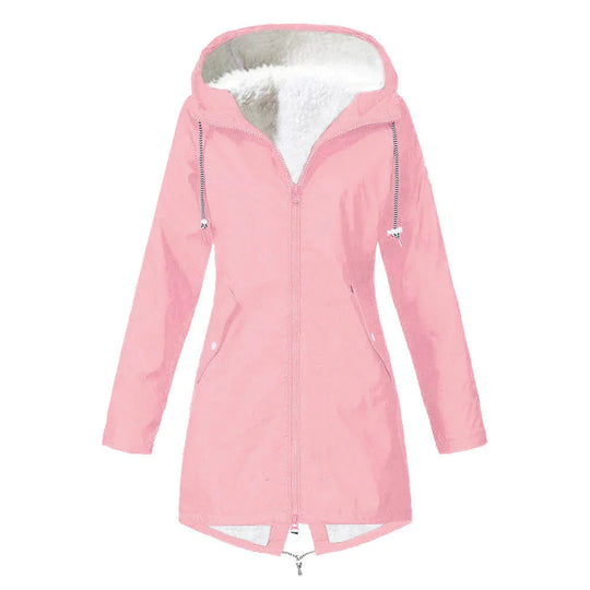 EB | Wasserdichter Fleece-Pullover mit Kapuze für Frauen Perfekt für Herbst Winter