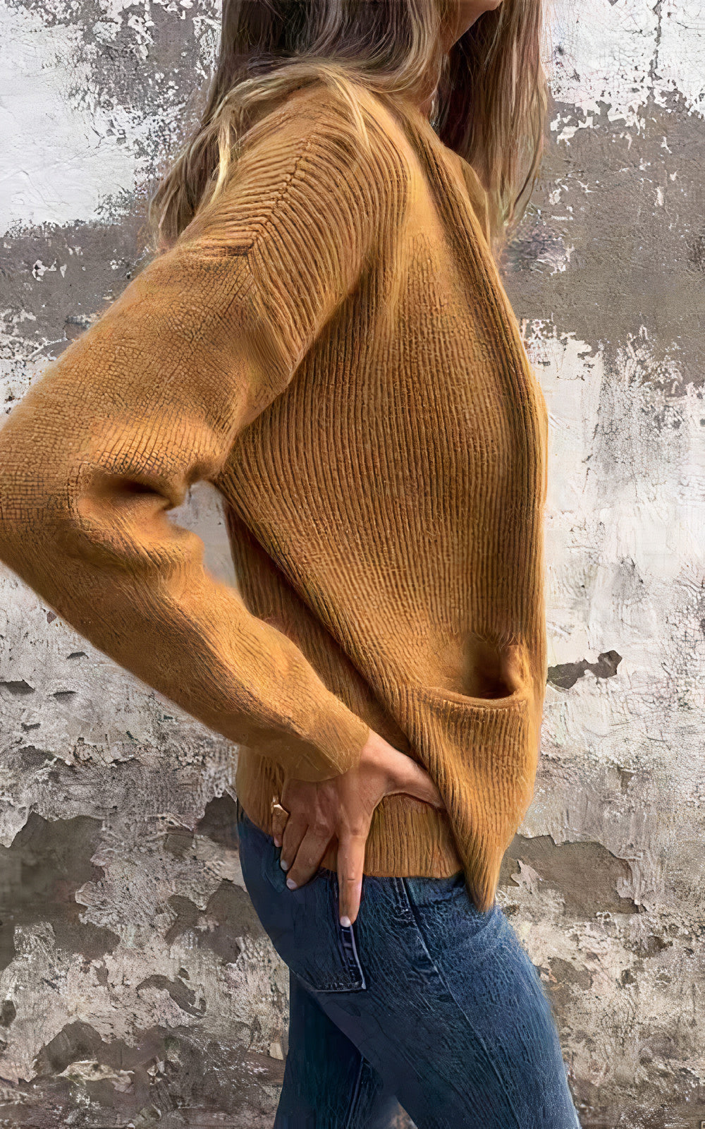 EB | Strickjacke mit Reißverschluss - Stilvolle Übergangsjacke für Alltag und Freizeit