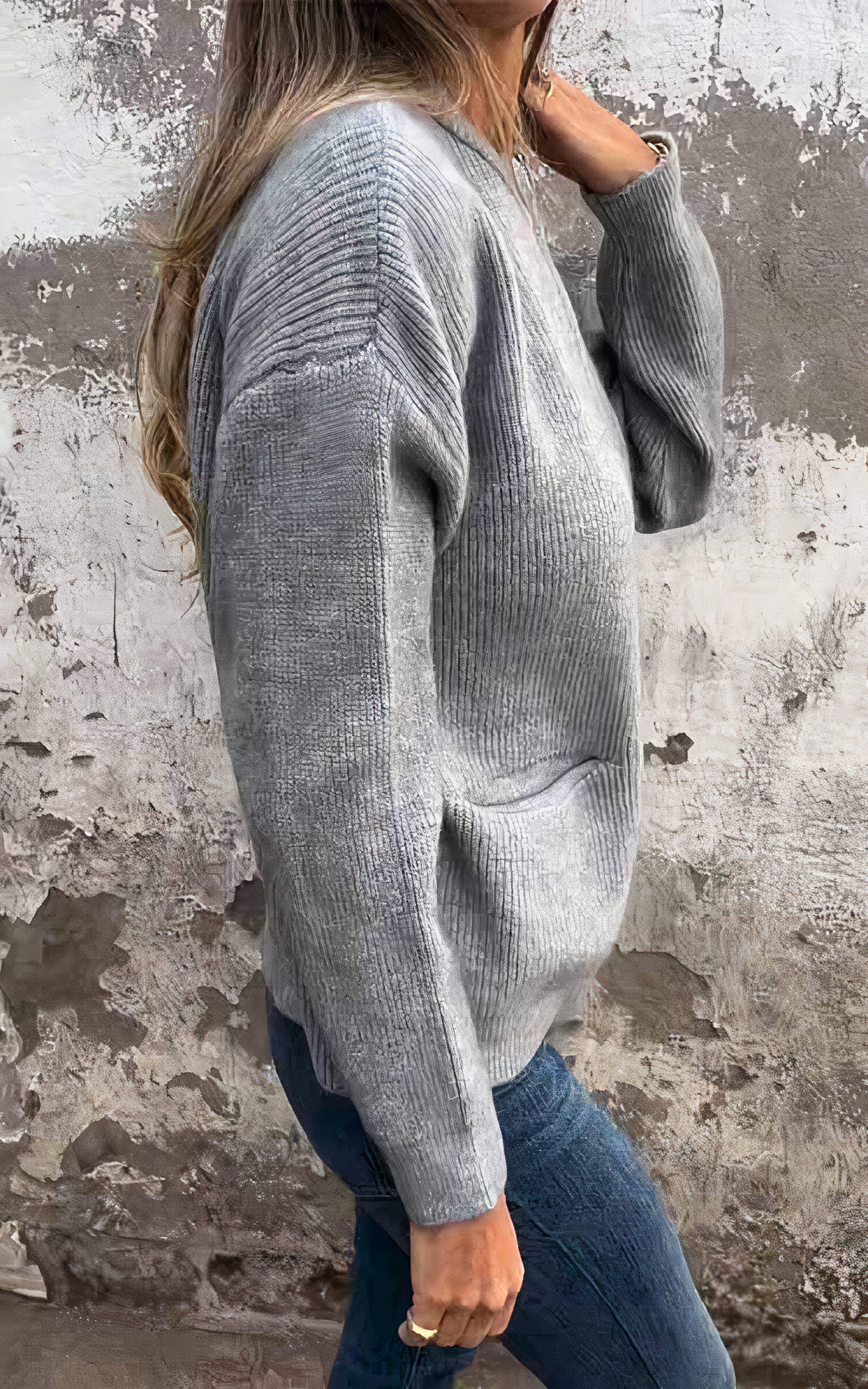 EB | Strickjacke mit Reißverschluss - Stilvolle Übergangsjacke für Alltag und Freizeit