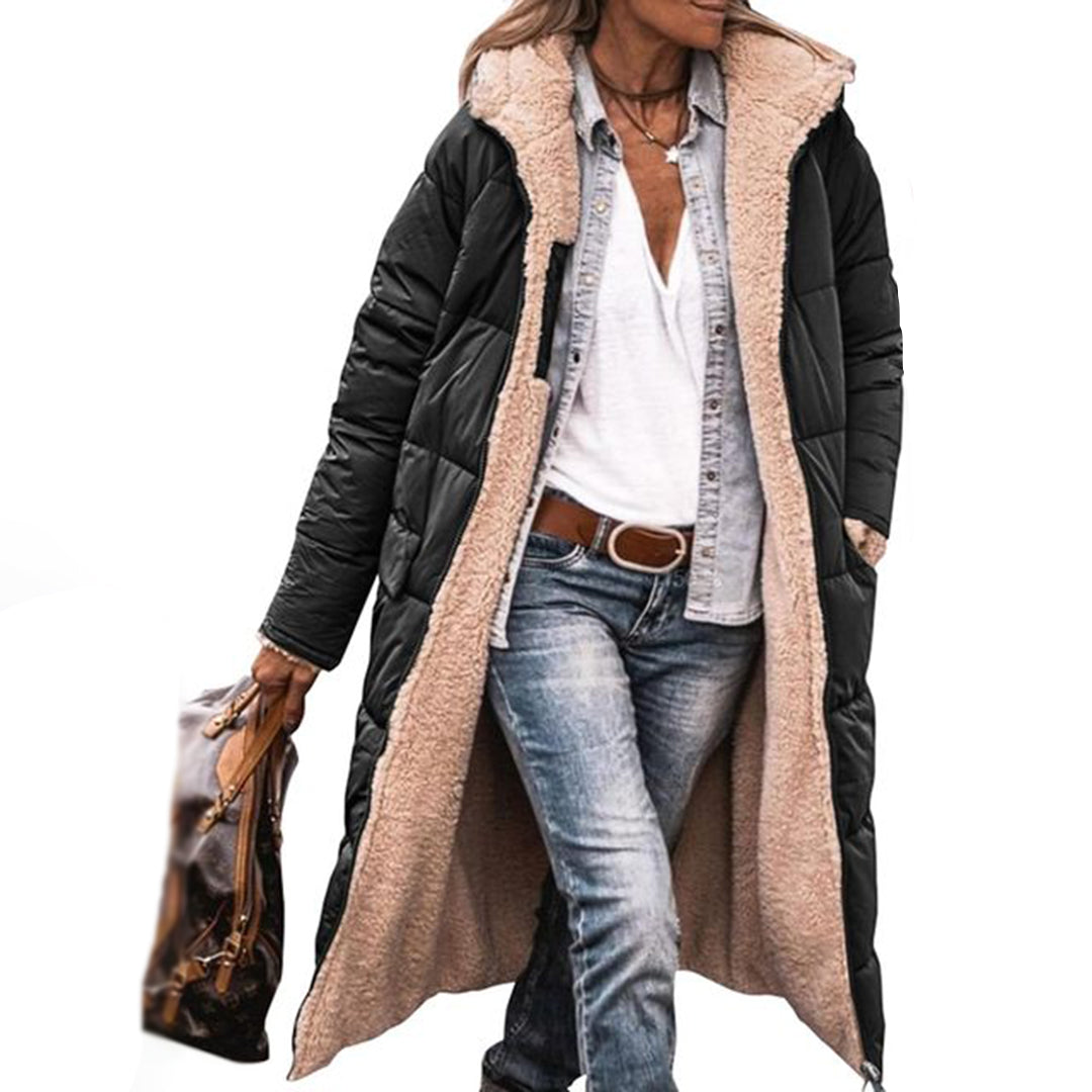 EB | lange Jack - modische Damen Fleece-Jacke