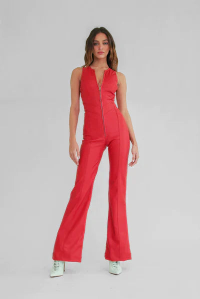 EB | Hollywood Herz Ausschnitt Bodycon Jumpsuit – Stilvoll und Figurschmeichelnd
