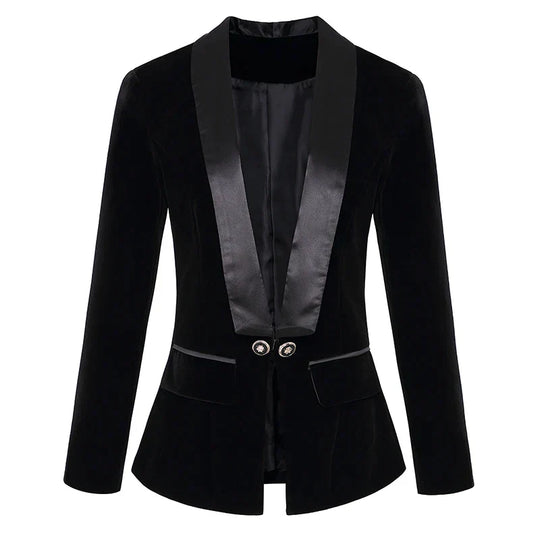 EB | Satin Velvet Blazer