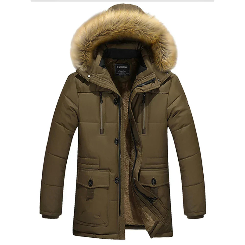 EB | Winterjacke - Damen Parka mit Kapuze und Kunstfell