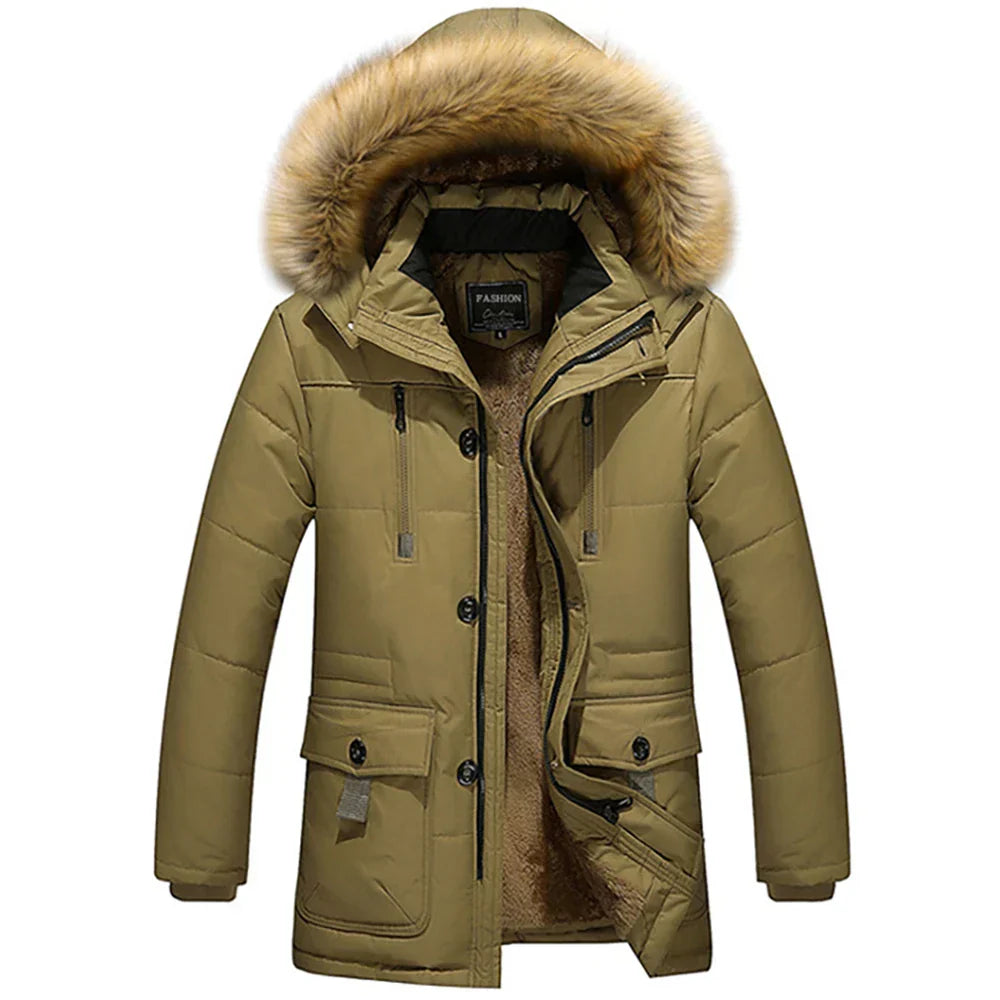 EB | Winterjacke - Damen Parka mit Kapuze und Kunstfell