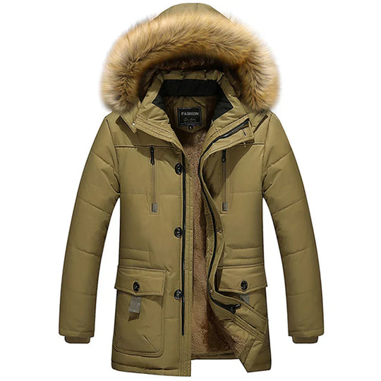 EB | Winterjacke - Damen Parka mit Kapuze und Kunstfell
