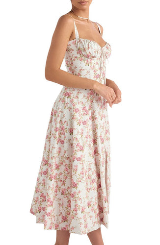 EB | Langes Blumen Korsett Kleid
