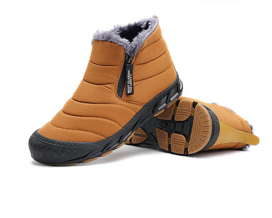EB | Damen Warme Winter Kunstfell, Gefüttert mit Wasserdichten Outdoor Schnee Stiefeln