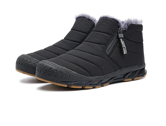 EB | Damen Warme Winter Kunstfell, Gefüttert mit Wasserdichten Outdoor Schnee Stiefeln