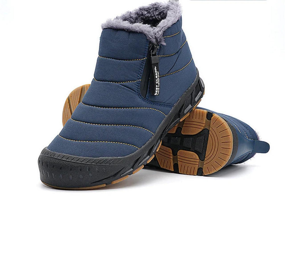 EB | Damen Warme Winter Kunstfell, Gefüttert mit Wasserdichten Outdoor Schnee Stiefeln
