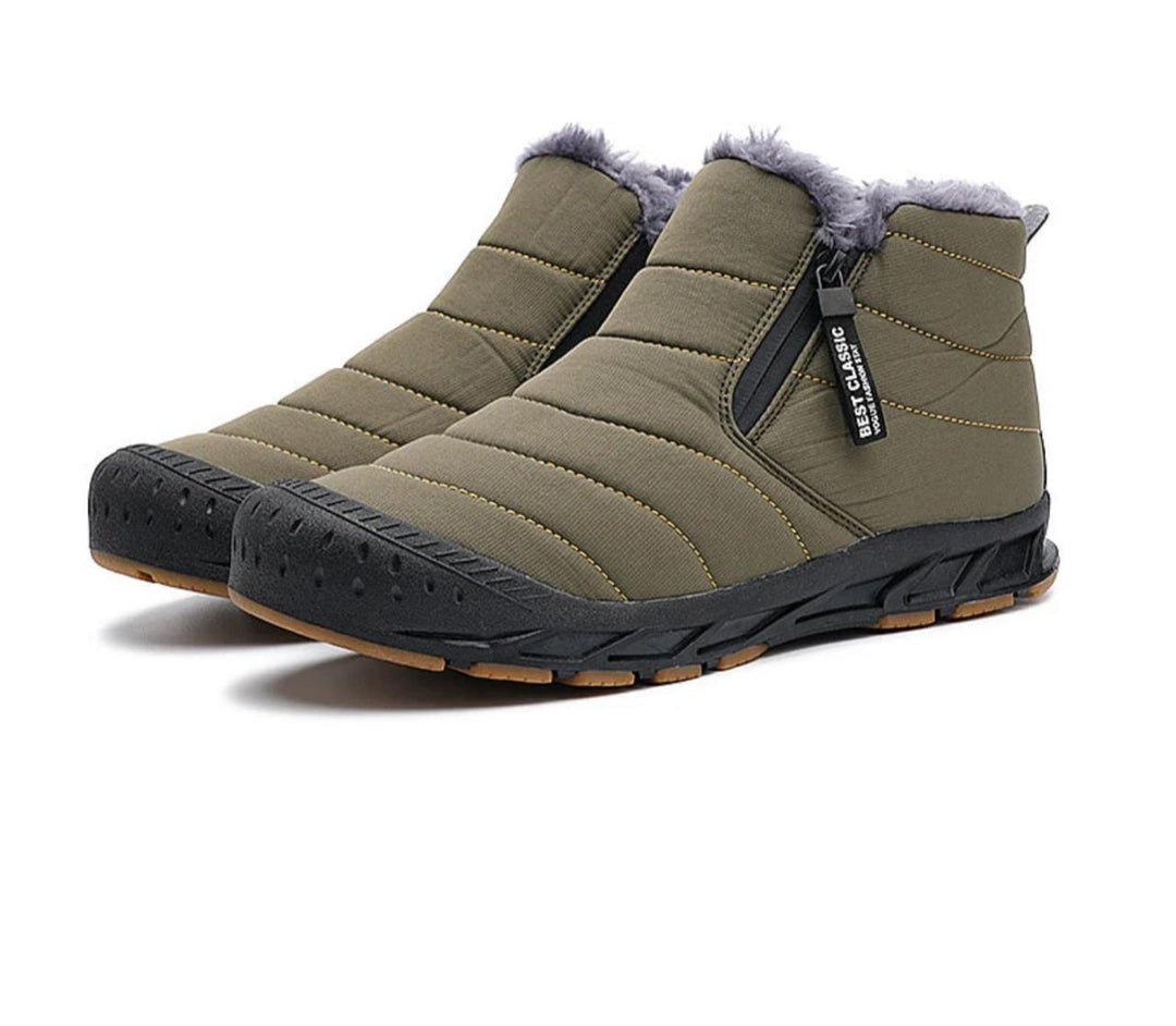 EB | Damen Warme Winter Kunstfell, Gefüttert mit Wasserdichten Outdoor Schnee Stiefeln
