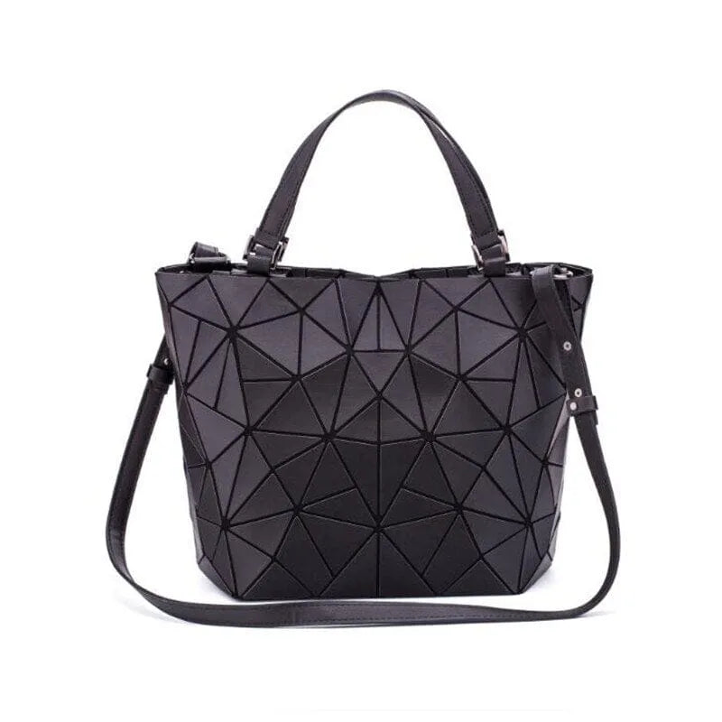 EB | Tasche Geometrisches Muster Blau Funktional für Die Moderne Frau