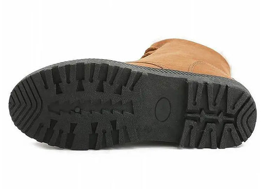 Wasserdichte, fleecegefütterte, rutschfeste Winterstiefel mit Schnürsenkeln EB