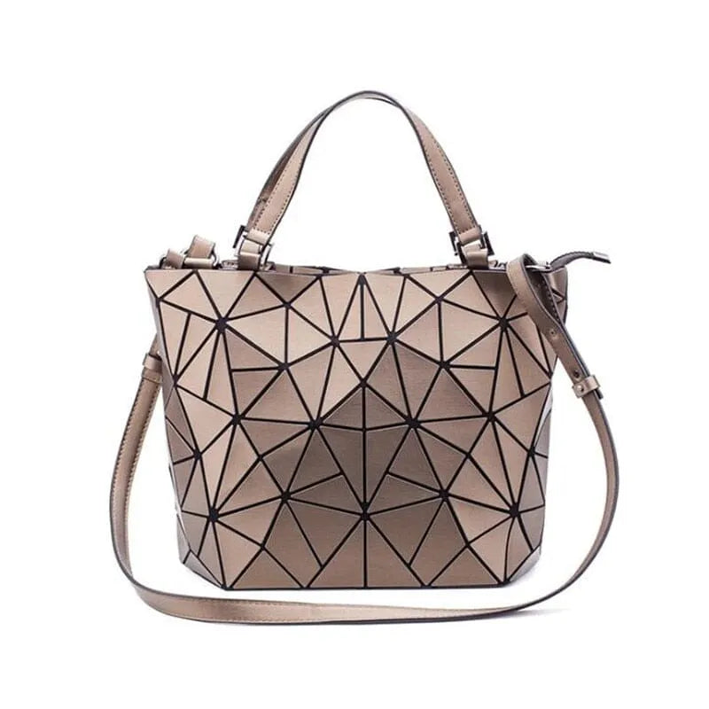 EB | Tasche Geometrisches Muster Blau Funktional für Die Moderne Frau