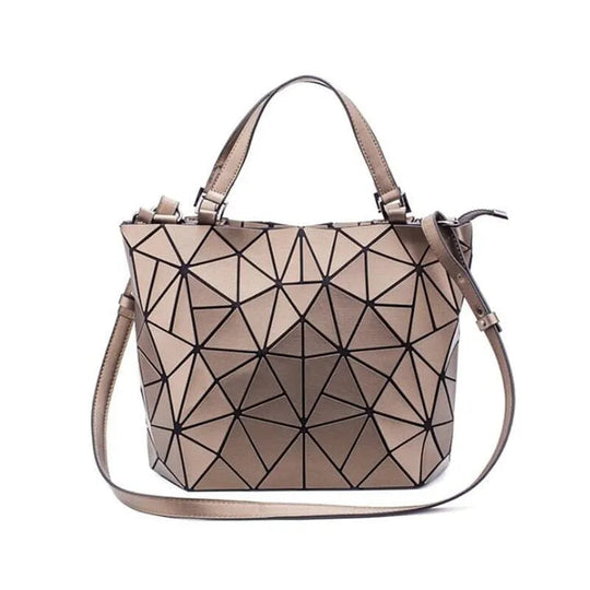 EB | Tasche Geometrisches Muster Blau Funktional für Die Moderne Frau