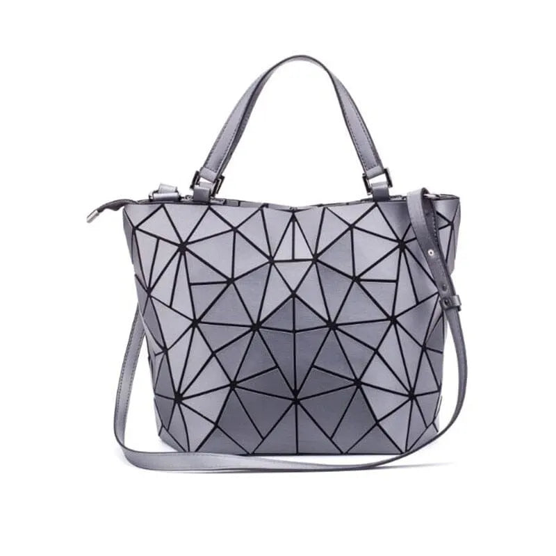 EB | Tasche Geometrisches Muster Blau Funktional für Die Moderne Frau