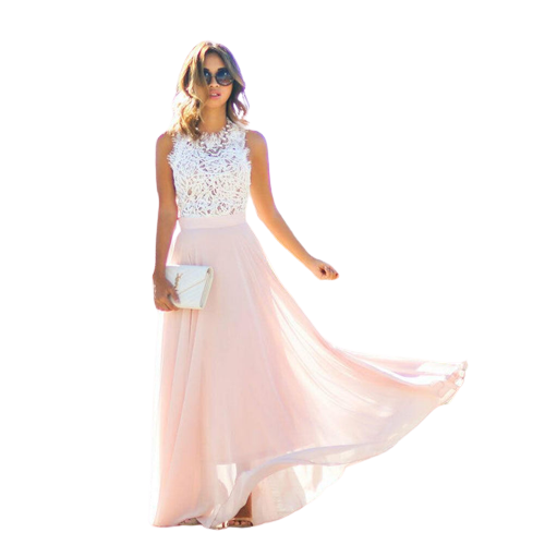 EB | Maxi-Spitzenkleid Im Brautstil Acorina