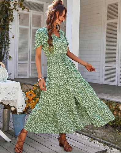EB | Blumenkleid mit Rüschenärmeln