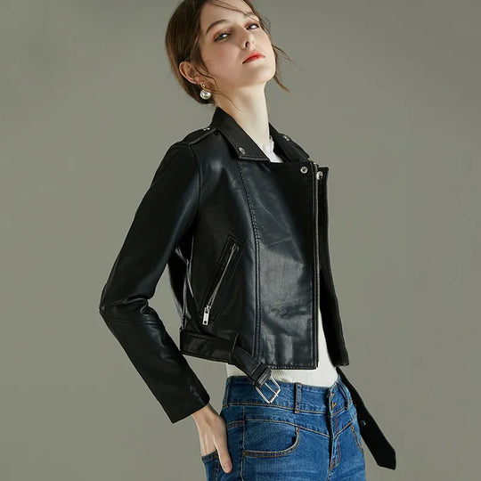 EB | Leder Damenjacke