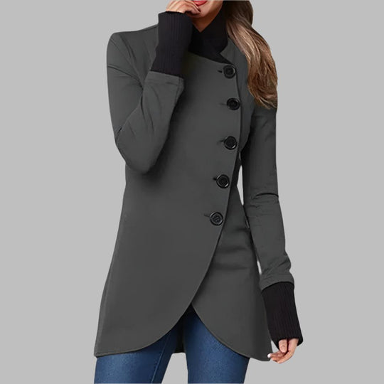 EB | Stilvolle Taillierte Jacke mit Hohem Kragen