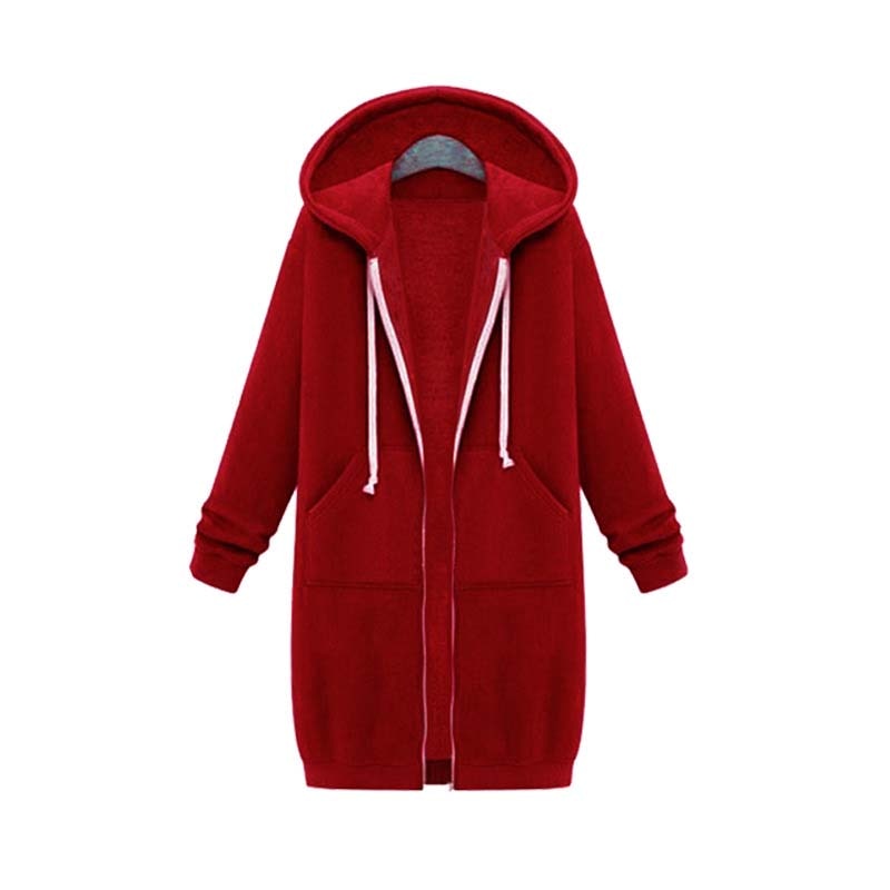 EB | Chic Lange Sweatshirt-Jacke