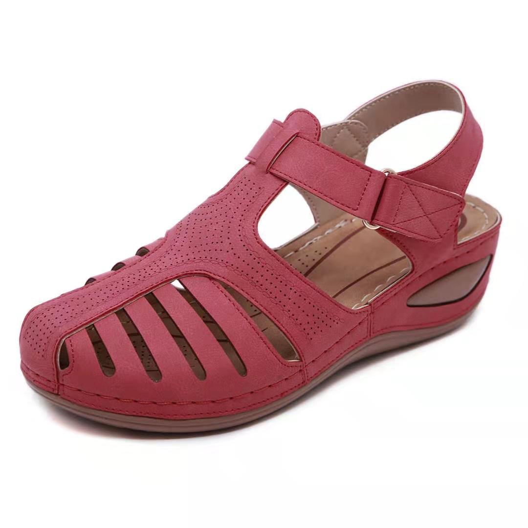 Leder Retro Orthopädische Sandalen EB