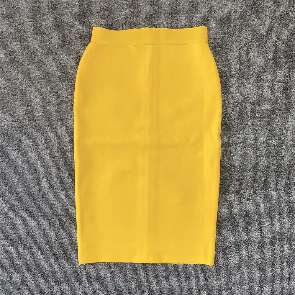 EB | Frauen Neue Rayon Bandage Rock Elegante Bleistiftrock Berühmte Sexy Club Party Kleidung Vintage Vestios
