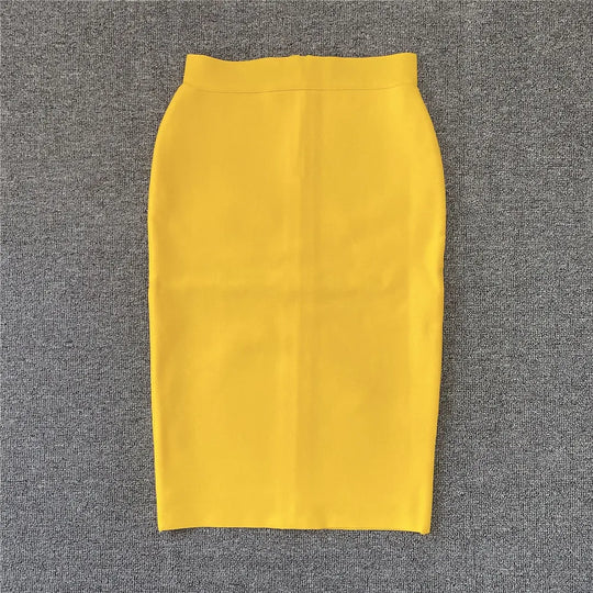 EB | Frauen Neue Rayon Bandage Rock Elegante Bleistiftrock Berühmte Sexy Club Party Kleidung Vintage Vestios