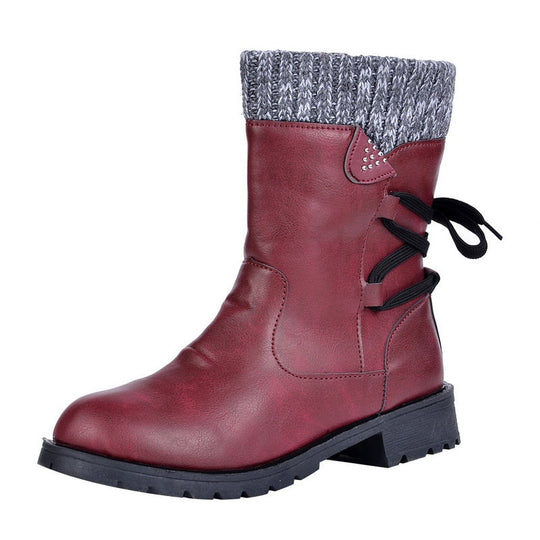 EB | Grakosystiefel mit Retro-Metall und Schnallenverzierung